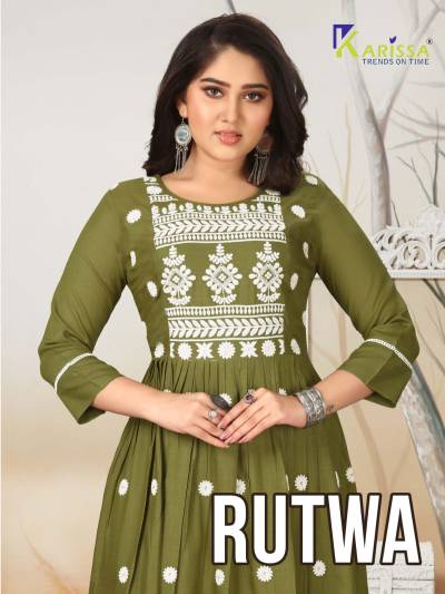 Rutwa By Karissa Fancy Embroidered Anarkali Kurti Collection